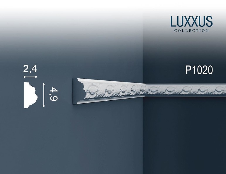 P1020 Orac Luxxus Orac Decor молдинг из полиуретана 49*24*2000 мм