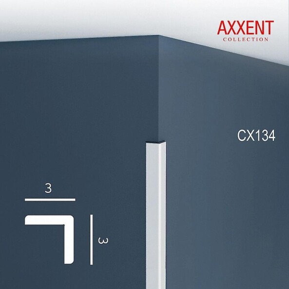 CX134 Orac Decor Axxent карниз потолочный плинтус из дюрополимера 30*30*2000 мм