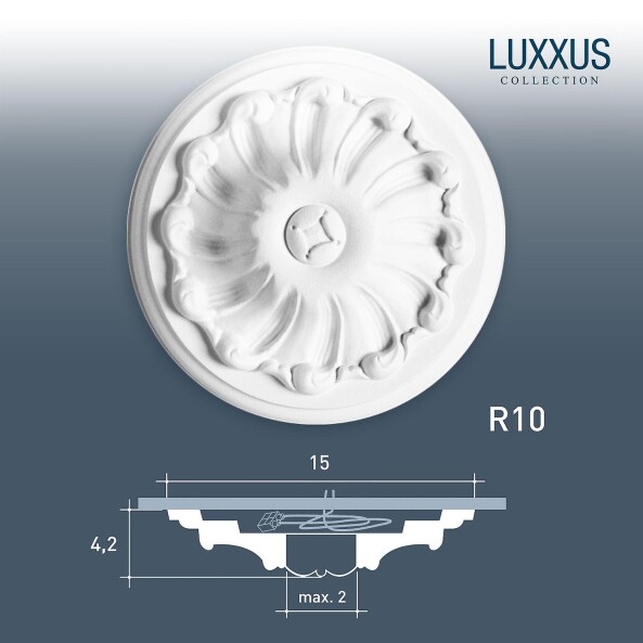 R10 Розетка потолочная Orac Luxxus Orac Decor