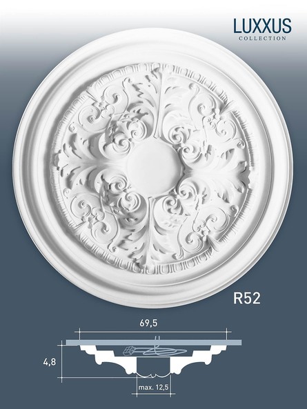 R52  Розетка потолочная Orac Luxxus Orac Decor