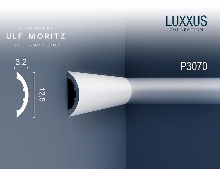 P3070 Orac Luxxus Orac Decor молдинг из полиуретана 125*32*2000 мм