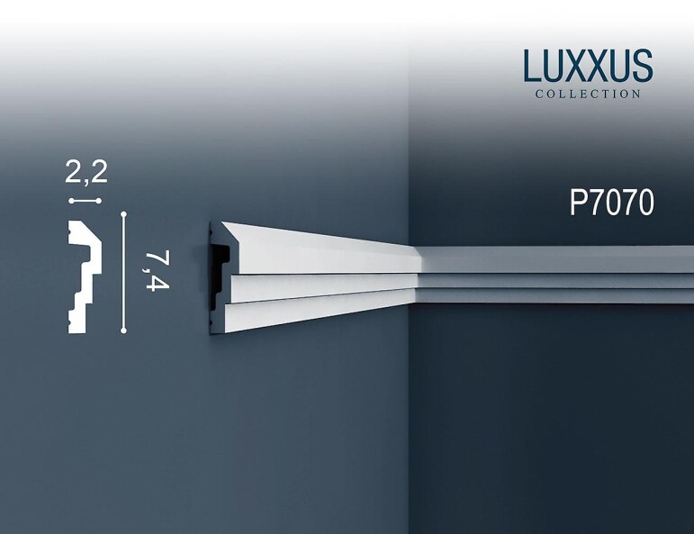 P7070 Orac Luxxus Orac Decor молдинг из полиуретана 74*22*2000 мм