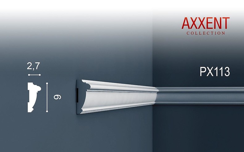PX113 Orac Axxent Orac Decor молодинг из дюрополимера 60*27*2000 мм