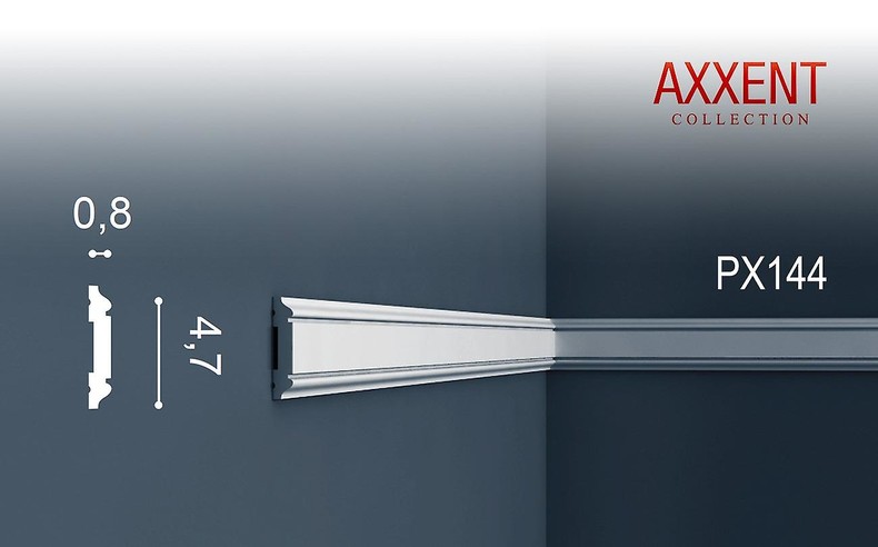 PX144 Orac Axxent Orac Decor молдинг из дюрополимера 47*8*2000 мм