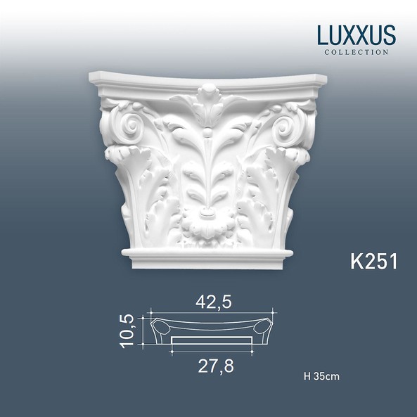 K251 Капитель пилястры Orac Luxxus Orac Decor