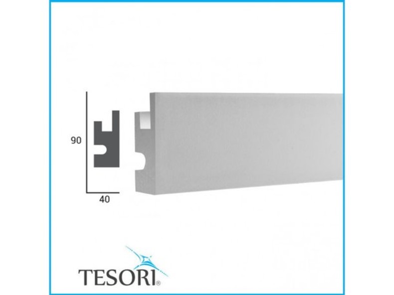 KD301 Tesori карниз потолочный плинтус для скрытого освещения из полистирола