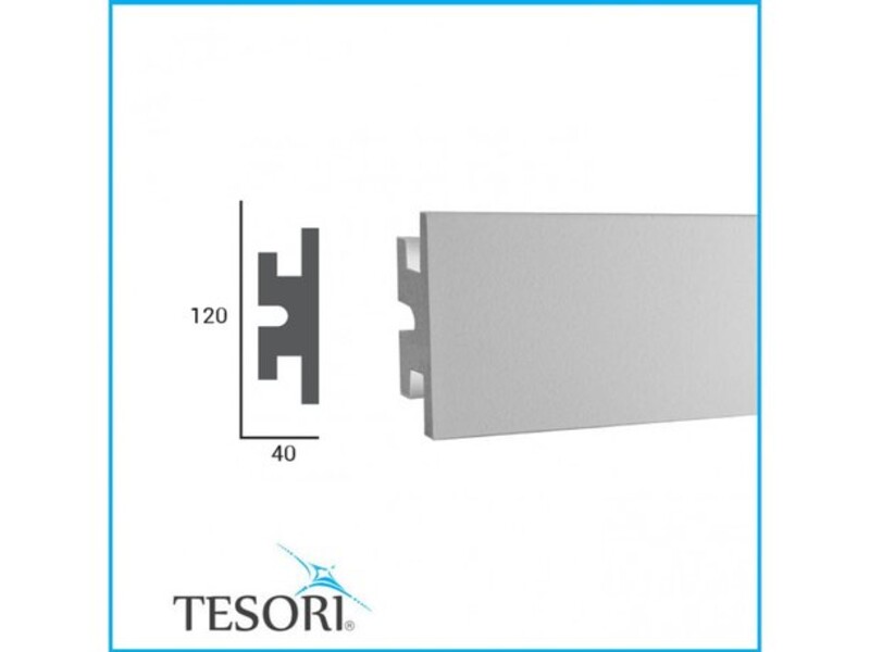 KD302 Tesori карниз потолочный плинтус для скрытого освещения из полистирола