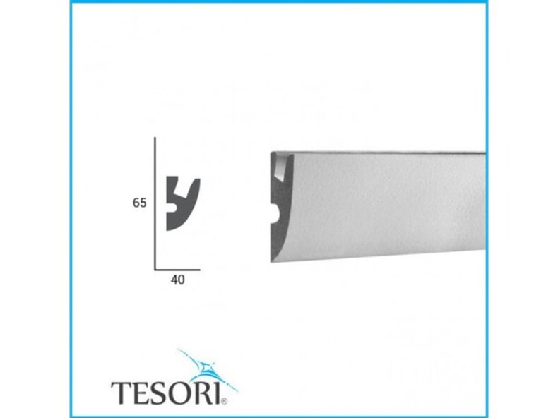 KD303 Tesori карниз потолочный плинтус для скрытого освещения из полистирола