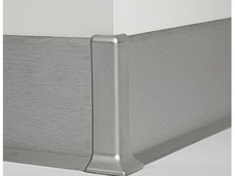 790/(6;8)ES Внешний угол ПВХ для Плинтуса стального шлифованного Profilpas