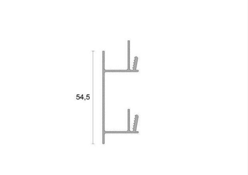 S/97 Клипса крепления для Плинтуса 97/8 алюминиевого анодированного Profilpas