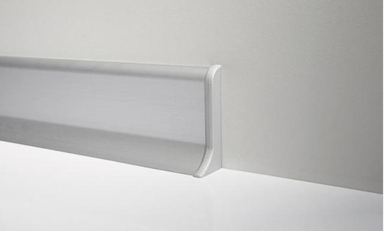 98/7P Заглушки ПВХ для Плинтуса алюминиевого анодированного матовое серебро Profilpas