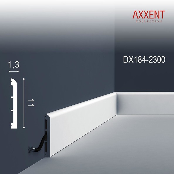 DX184-2300 Orac Axxent Orac Decor плинтус многофункциональный из дюрополимера