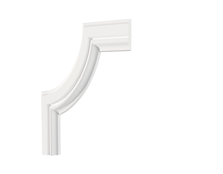 C1-DD603 Decor Dizayn декоративный угол к молдингу белый из дюрополимера
